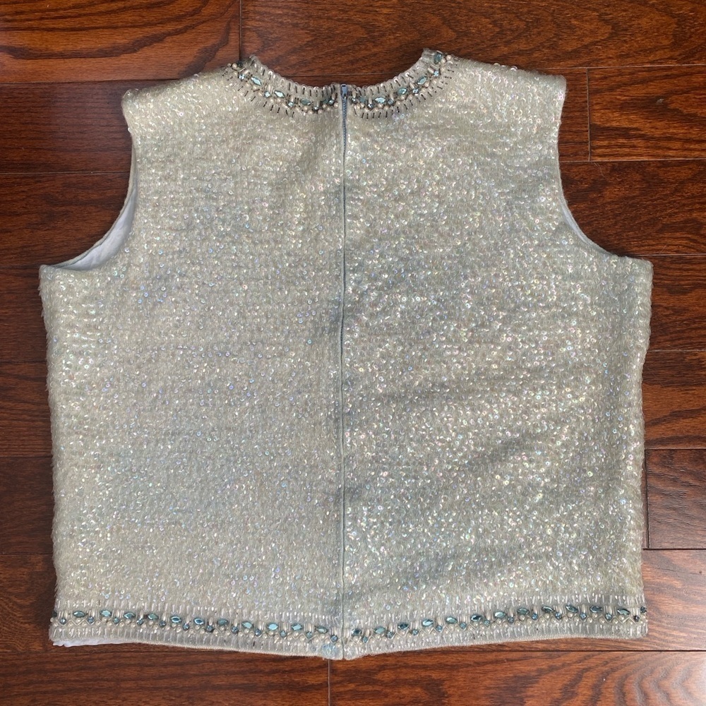 Vintage Sequin and Beaded Shell Size Large Imports by Aristo Brand Flapper Style - Picture 4 of 8
